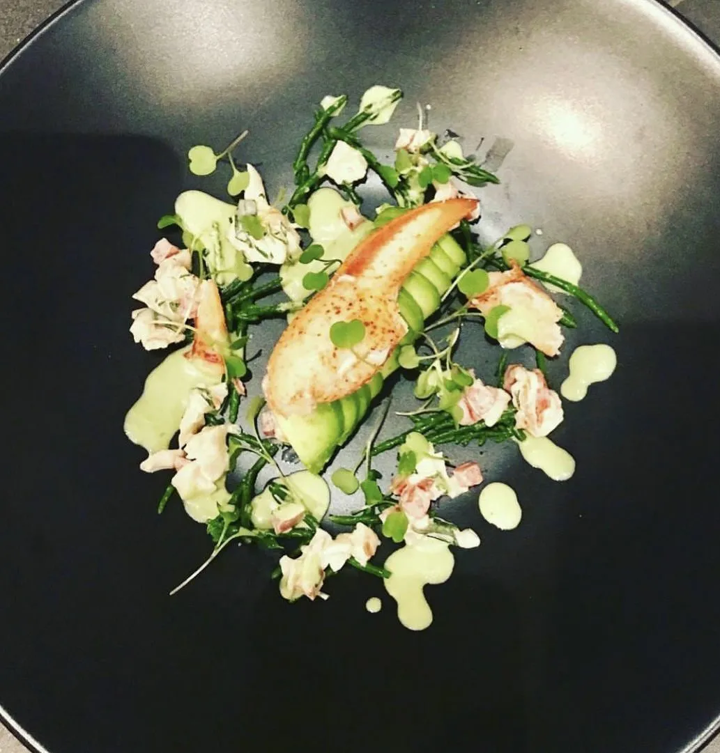 A plate of food on top of a table.