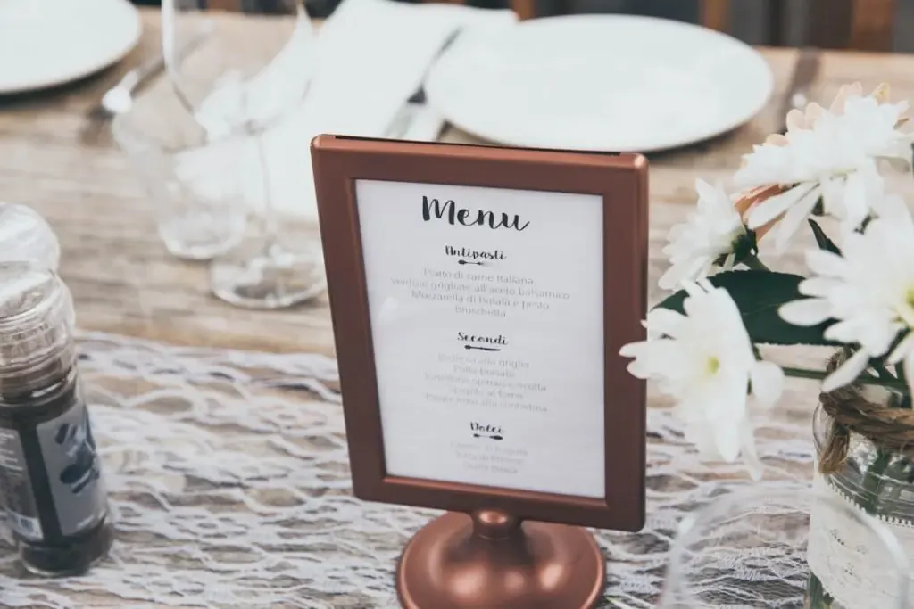 Photo Personalized menu