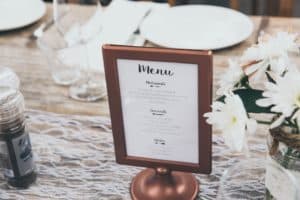 Photo Personalized menu